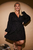 Jaquard Wrap Smock Dress