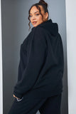 Health And Wellness' Slogan Oversized Hoodie