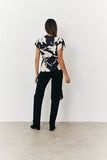 Abstract Drape Top