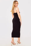 Twist Bust Midi Dress