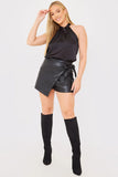 Satin Halter Neck Top
