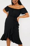 Sweetheart Neck Skater Dress With Pockets
