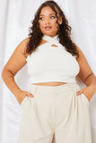 Ribbed Halter Neck Top