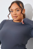 Rib Long Sleeve Top