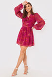 V Neck Mini Dress