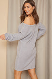 Off The Shoulder Knitted Dress