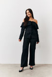 Black Tailored High Waist Trouser