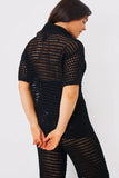 Crochet Button Down Co-Ord Shirt
