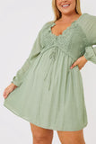 Lace Detail Mini Dress