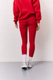 Red High Waisted Sculpt and Control Leggings