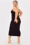 Twist Bust Midi Dress