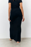Sculpting Fold Over Waistband Maxi Skirt
