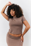Sculpting Short Sleeve Crew Neck T-Shirt