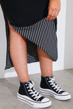 Reversible Stripe Co-Ord Midi Skirt