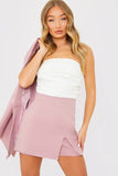 Ruched Bandeau Corset Top