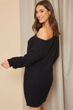 Off The Shoulder Knitted Dress