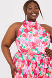 Plisse Sleeveless Wide Leg Jumpsuit