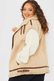 Shearling Sleeveless Aviator Gilet