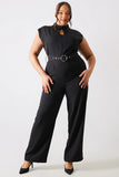 Key Hole Front Jumpsuit