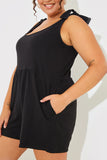 Tie Shoulder Fuller Short Playsuit
