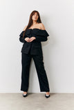 Black Tailored High Waist Trouser