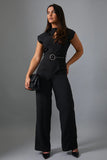Key Hole Front Jumpsuit