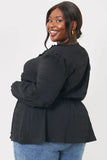 V Neck Frill Detail Blouse