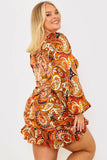 Paisley Ruffle Skirt