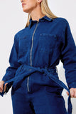 Zip Up Denim Boilersuit