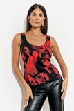 Abstract Scoop Cami Top