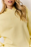 Yellow Graphic Oversized Hoodie