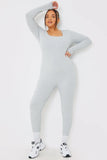 Long Sleeve Scoop Neck Unitard