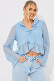 Chiffon Frill Blouse