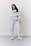 Grey Marl Fits Sport Bubble Print Co-Ord Hoodie