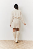 Pleated Co-Ord Mini Skirt