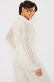 Textured Lace Co-Ord Shirt