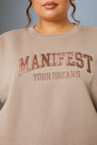 Manifest Your Dreams' Slogan Sweater