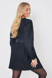 Denim Button Through Smock Dress