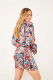 Paisley Print Mini Skirt
