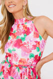 Plisse Sleeveless Wide Leg Jumpsuit