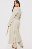 Longline Brushed Rib Cardigan