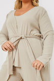 Longline Brushed Rib Cardigan