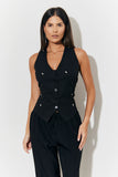 Black Embellished Waistcoat