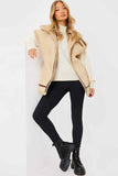 Shearling Sleeveless Aviator Gilet