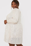Sequin Smock Mini Dress